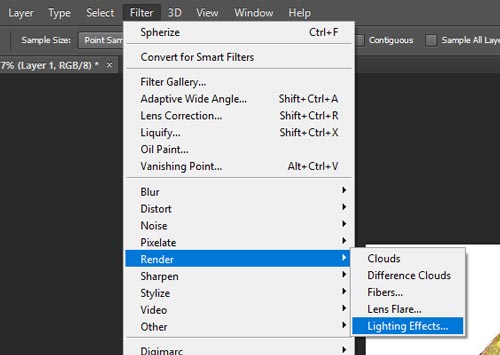 render filter