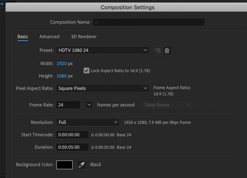 Adobe AfterEffects bouncing ball animation