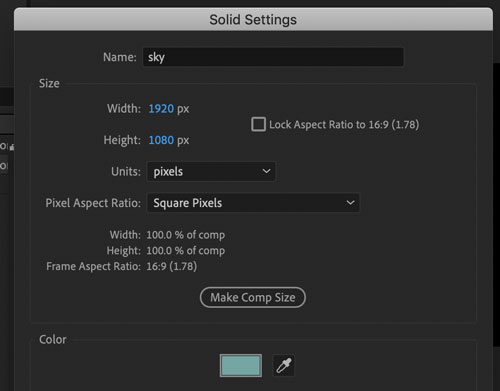 Adobe AfterEffects bouncing ball animation