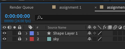 Adobe AfterEffects bouncing ball animation