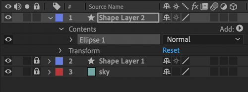Adobe AfterEffects bouncing ball animation