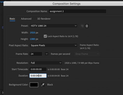 Adobe AfterEffects bouncing ball animation