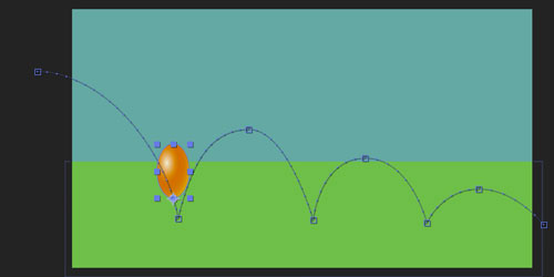 Adobe AfterEffects bouncing ball animation