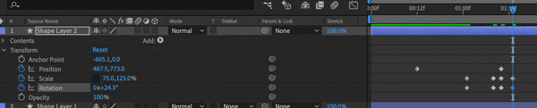 Adobe AfterEffects bouncing ball animation