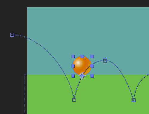 Adobe AfterEffects bouncing ball animation