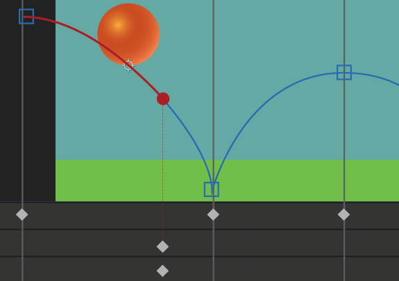 Adobe AfterEffects bouncing ball animation