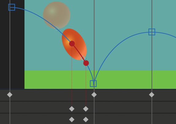 Adobe AfterEffects bouncing ball animation