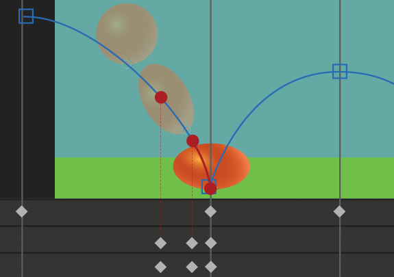 Adobe AfterEffects bouncing ball animation