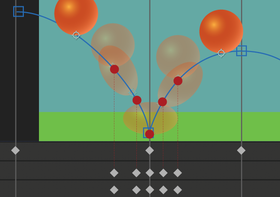 Adobe AfterEffects bouncing ball animation