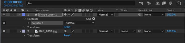 Masks and matte track in Adobe AfterEffects