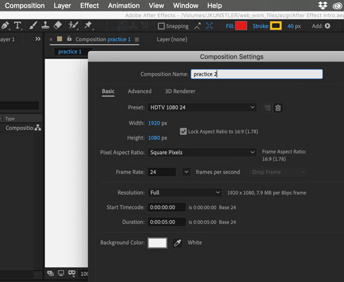 Adobe AfterEffects solids vs shapes