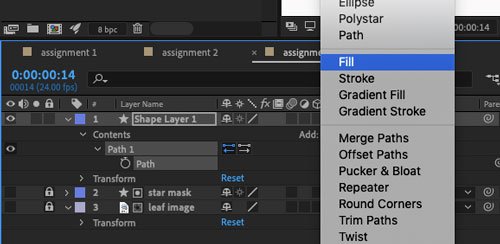 Adobe AfterEffects and Illustrator shape copy/paste