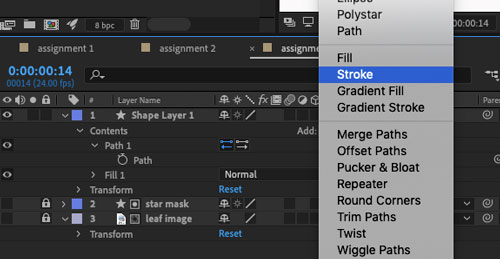 Adobe AfterEffects and Illustrator shape copy/paste