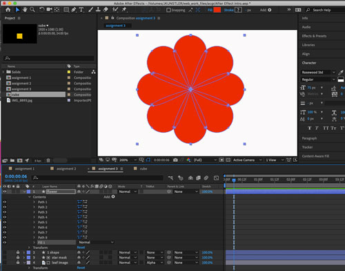 Adobe AfterEffects and Illustrator shape copy/paste
