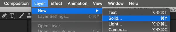 Adobe AfterEffects solids vs shapes
