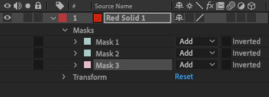 Adobe AfterEffects solids vs shapes
