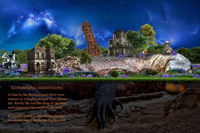 Earth creation myth illustration