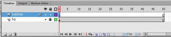 Adobe Flash timeline