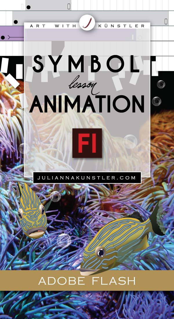 Flash animation basics. Symbols. Under the sea scene. Lesson.