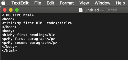html basics