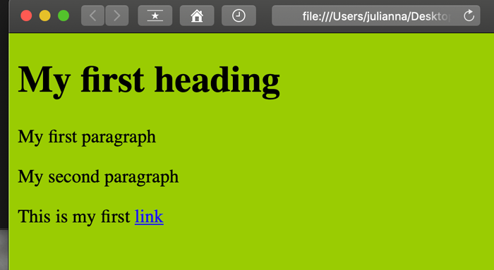 html basics