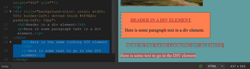 Adobe Dreamweaver: CSS and div