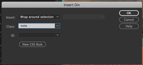 Adobe Dreamweaver: CSS and div