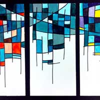 color triptych