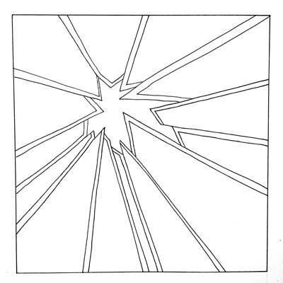 focal point line design drawing step