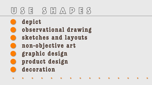 use of shapes in art
