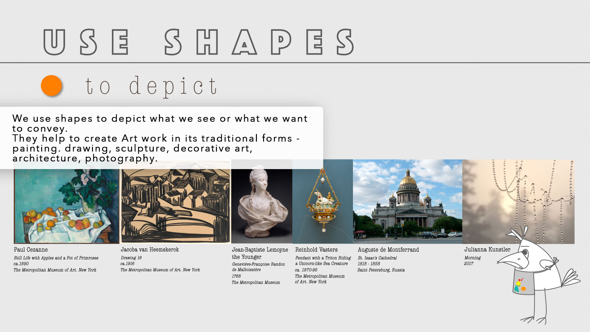 shape as an element of art