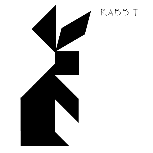 tangram rabbit