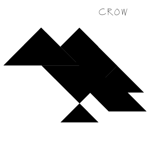 tangram crow
