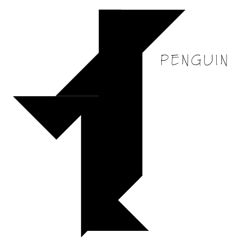 tangram penguin