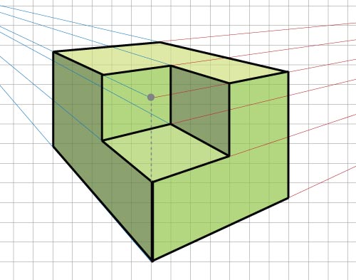 form in 2 point perspective