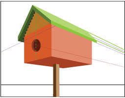 birdhouse in perspective