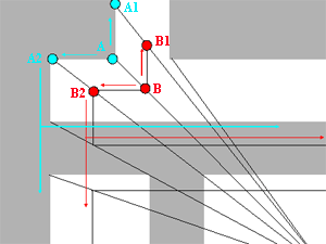 maze in 1 point perspective