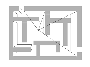 maze outter wall in perspective
