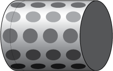 pattern on cylinder