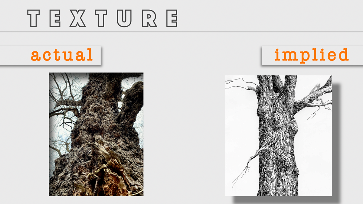 texture as an element of art