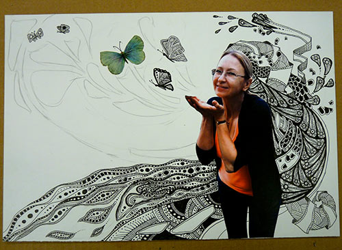 collage self portrait