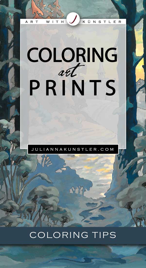 coloring art prints tips