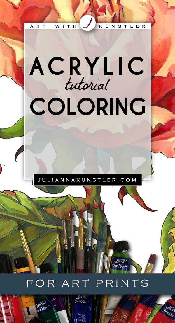 How to color art prints with acrylics
