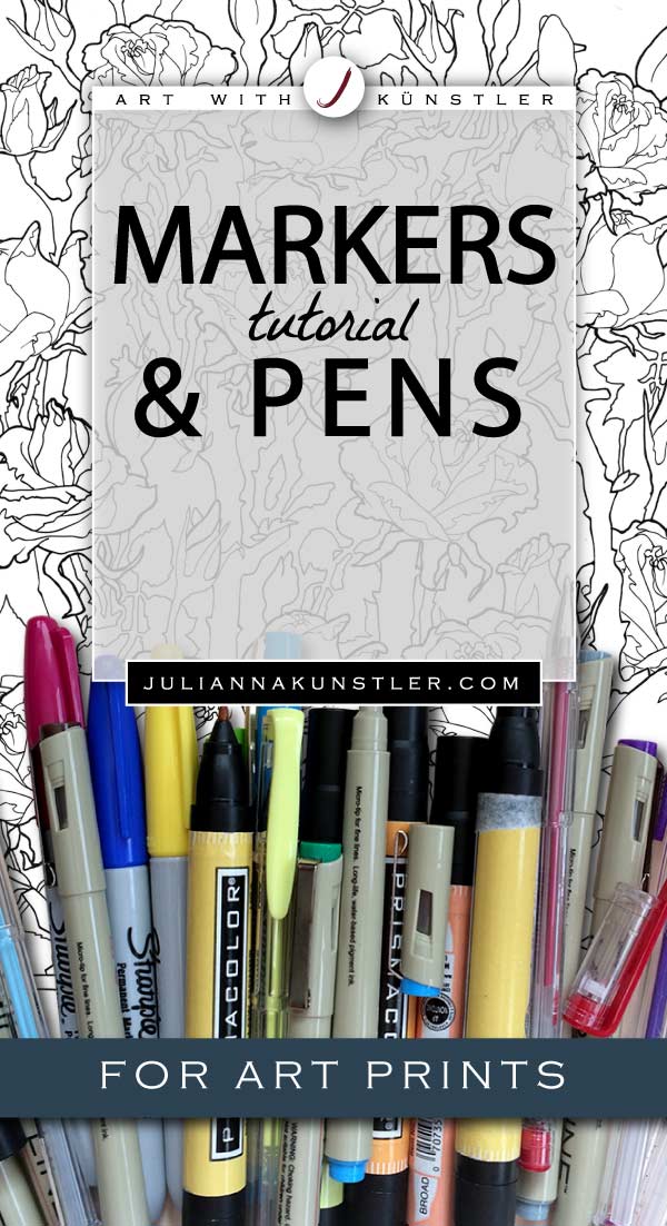 How to color art prints with markers