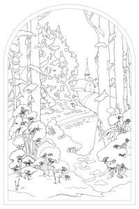 art coloring print