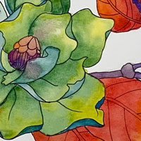 watercolors flower