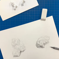 popcorn observational drawing