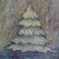 christmas tree collage