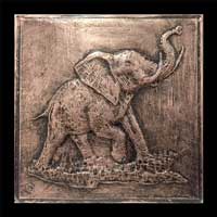 embossing on copper