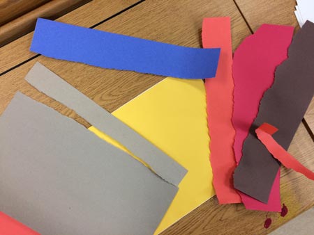 ripping paper